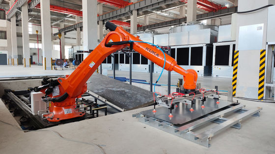 Robôs KUKA 210kg 2696mm Alta estabilidade e flexibilidade na dobra da chapa de metal