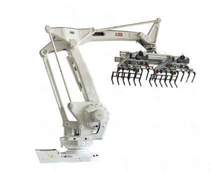 Linha de embalagem de paletes 205 kg 1,9 m Paletização robótica para sistema de paletização Abb