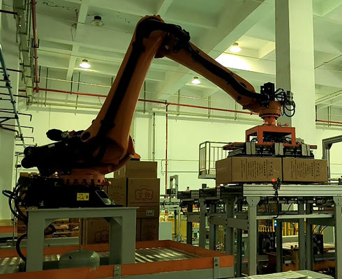 Estação de trabalho automática de paletização
