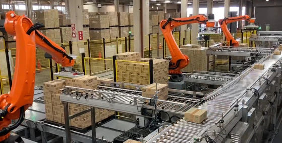Célula de robô industrial de carga útil de 60 kg com controlador KRC4