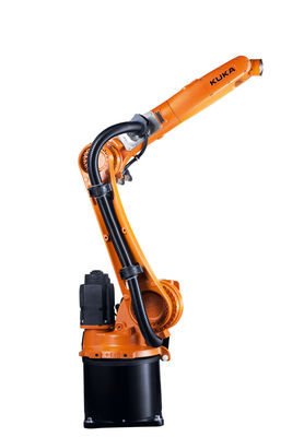 kuka kr 6 mecânico industrial de seis eixos equipado com sensores variados